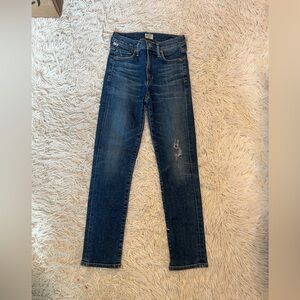 Citizens of Humanity Cara High Rise Cigarette Ankle Jeans 24